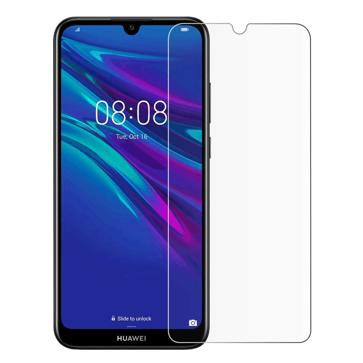 2pcs Glass for Huawei Y9 2019 Screen Protector 9H full black