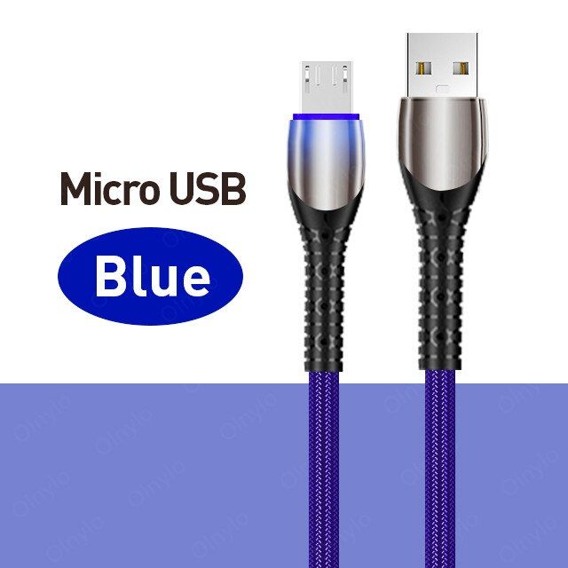 Olnylo 3A Micro USB Cable 0.5m/1m/2m Data Sync Fast Charging Wire For Xiaomi Note Samsung Huawei Tablet Android USB Phone Cables