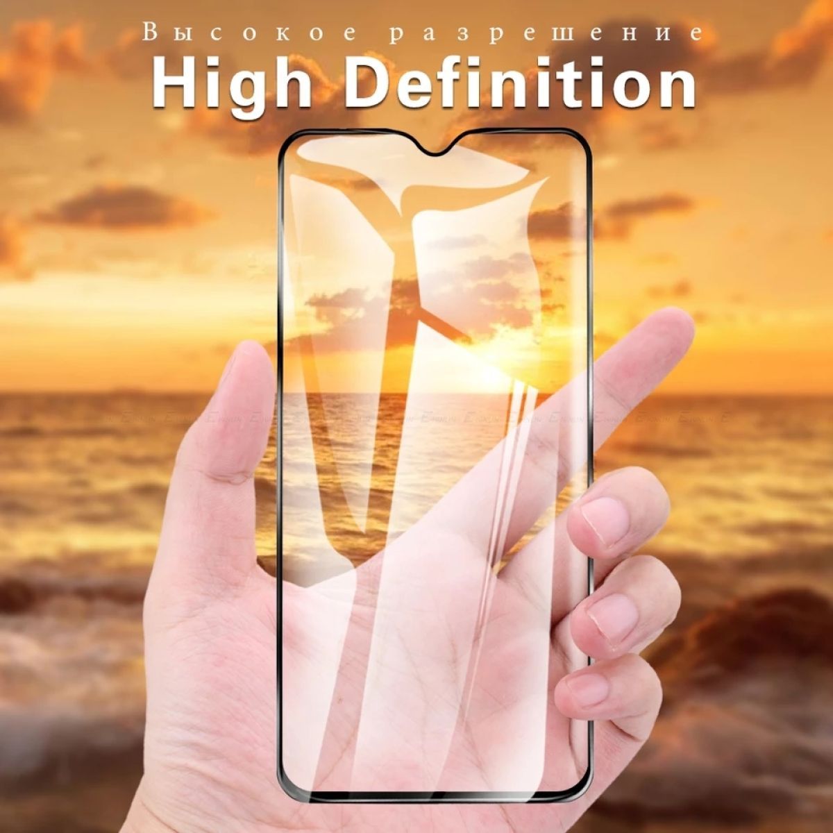 Realme C3 - Premium Quality 10H Full Cover Glass Clear Scratchproof 11D Tempered Glass Screen Protector