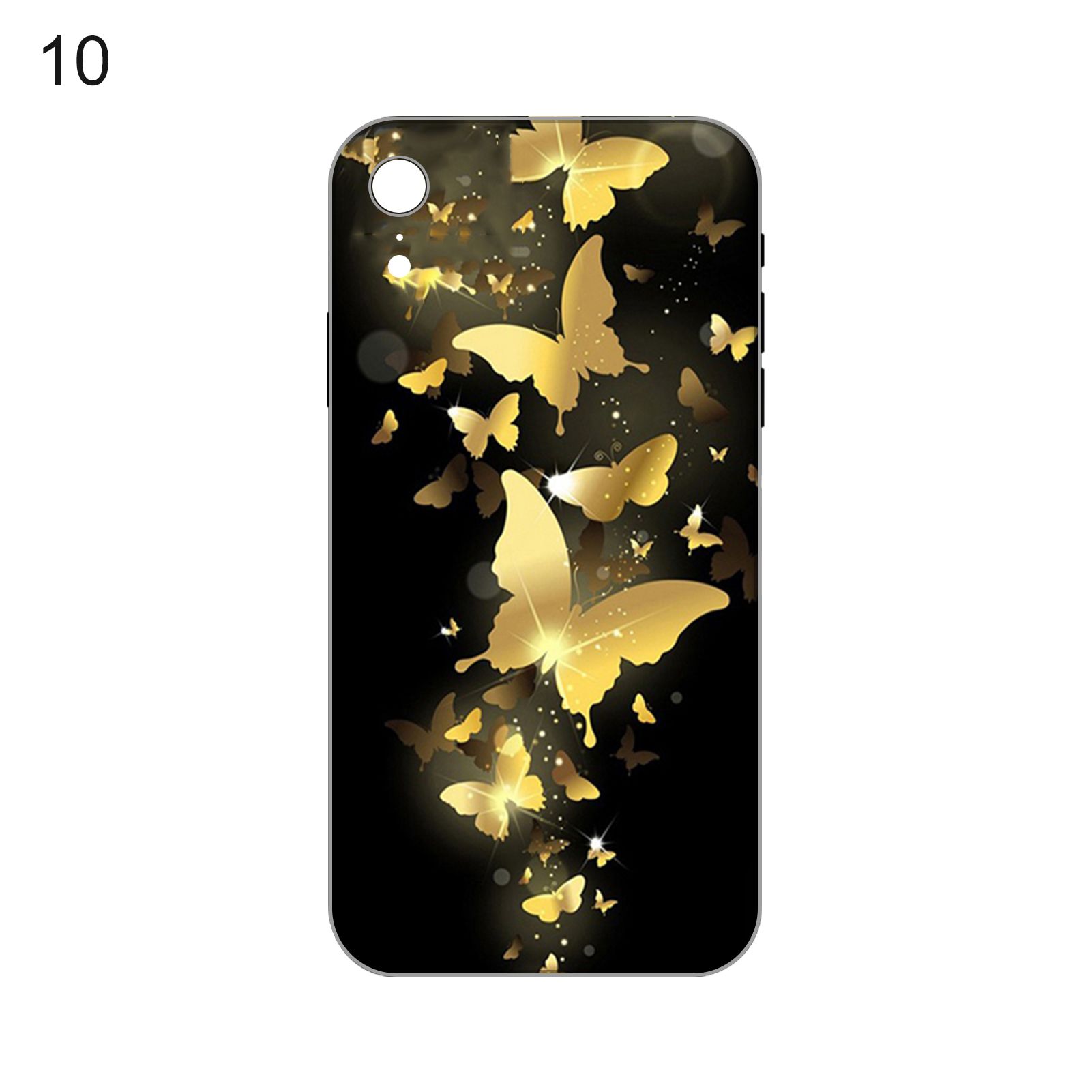 Phone Bk Flexible Butterfly Flower Pattern Cell Phone Protective Case