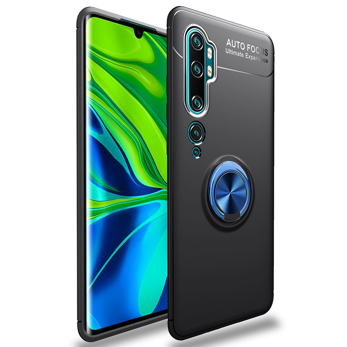 Shockproof Case For Xiaomi Mi Note 10 Phone Case Ring Stand Phone Back Cover