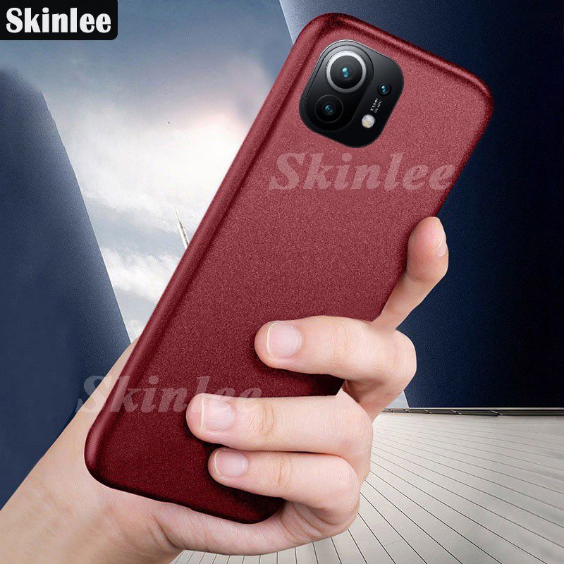 For Xiaomi 11 Lite Phone Case Matte Silicone Soft Cover Case for Xiaomi Mi 11 Lite Super Scrub Non-slip Back Cover Cases