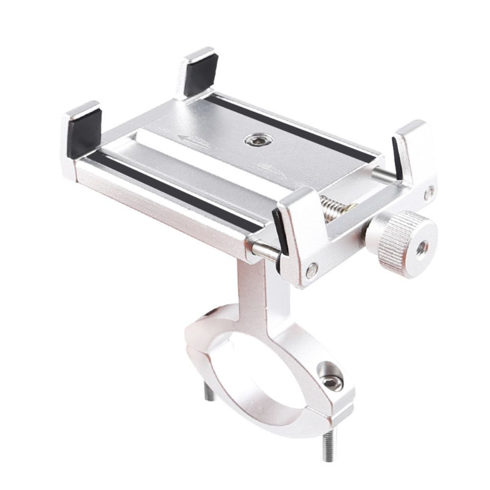 1 pcs Aluminum alloy mobile phone holder mountain bike electric motorcycle shockproof fixed navigation bracket riding equipment accessories