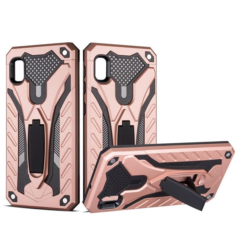 Armor Case For Samsung Galaxy A10e Shockproof Anti-Fall Silicon Case Kickstand TPU Cover Shell