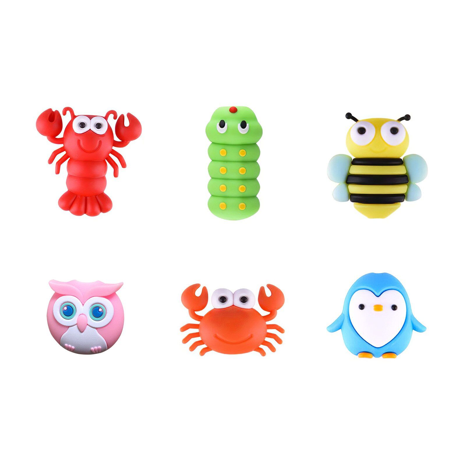 USB Cable Bites Protector Animal Cute Cartoon Cover Protect Case for iPhone Cable Earphone Cable Data Cable Protective Cover