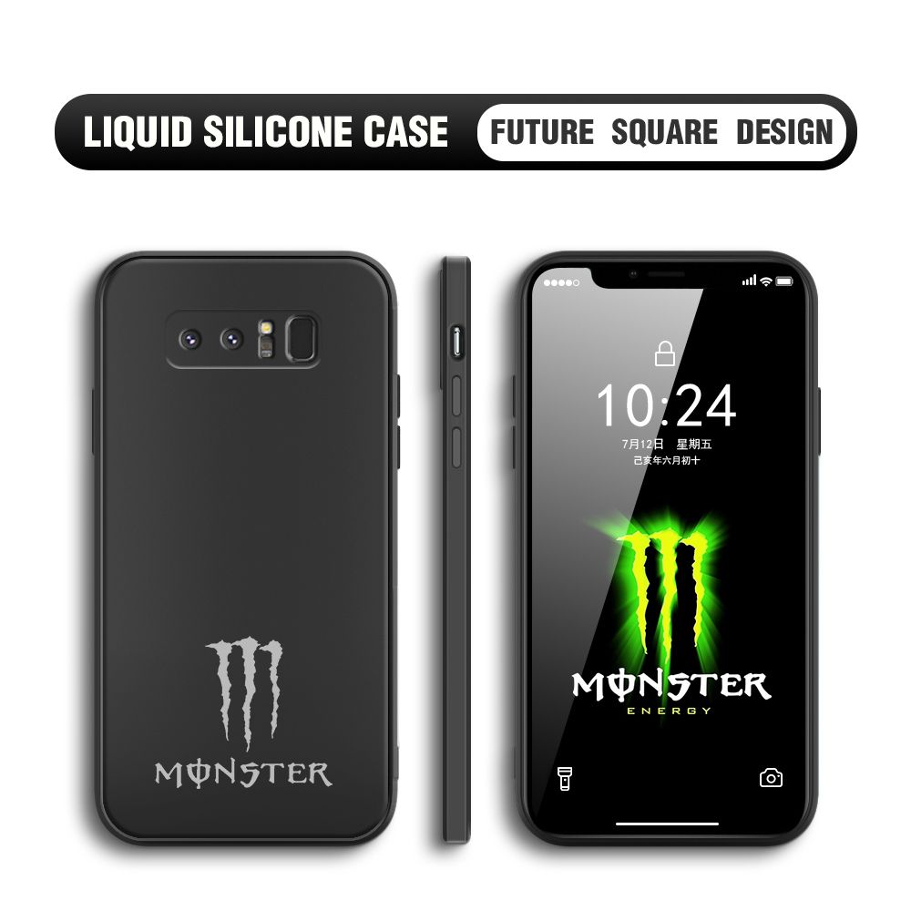 BILI for Samsung Galaxy Note 8 Back Cover The Claw Of Devil Multicolor Liquid Silicone Phone Case Soft Square Lens Protection Phone Cases