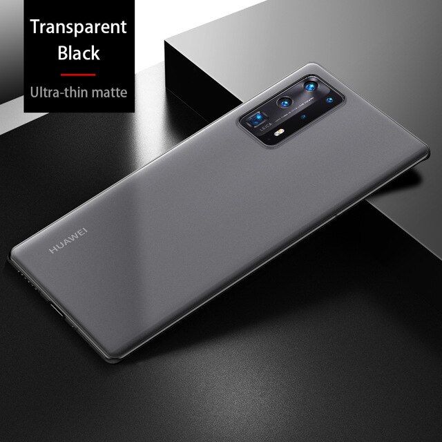 Luxury Cell Phone Case For Huawei P30 P40 Pro Frosted Cases Ultra Thin Transparent Back Slim Cover For Huawei P30 Pro P40 Coque