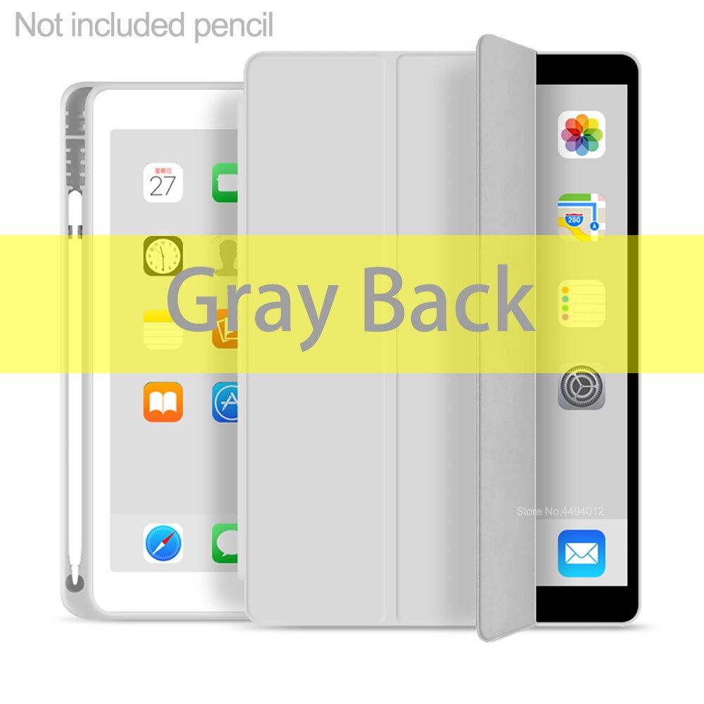 With Pencil Holder For iPad 10.2 8 7th Generation Case 2021 iPad 9th Air 4 10.9 Case Mini 5 Pro 11 Air 3 CiPad 9.7 6th Case