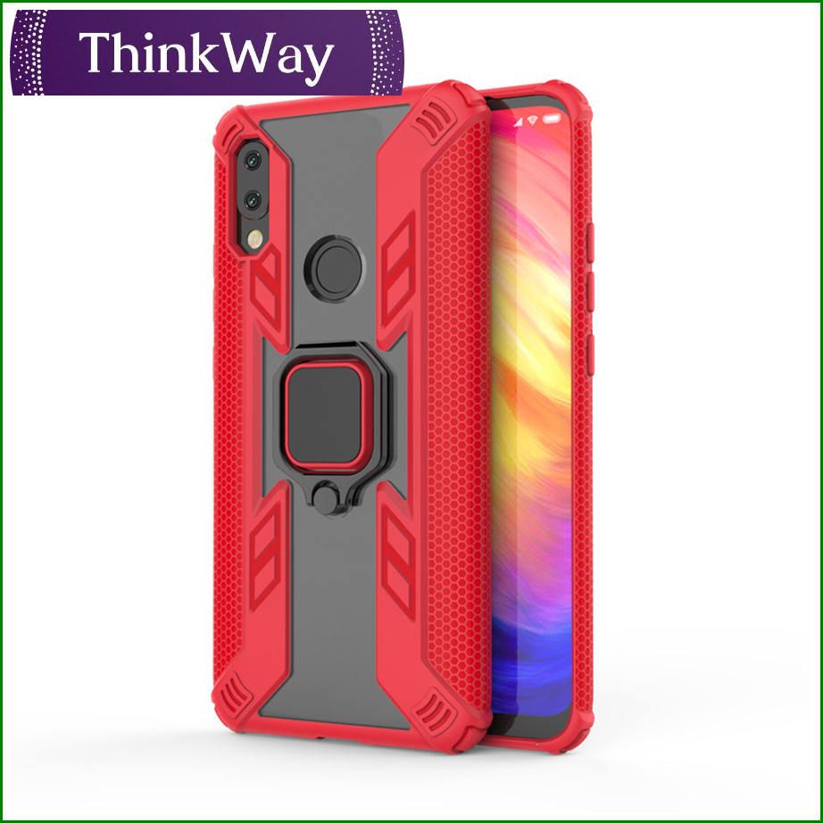 Ultra Thin Transparent Back With Shockproof Soft TPU Bumper Frame Cover Creative Personality Car Ring Protector For Mi 8 & Mi 8 Lite