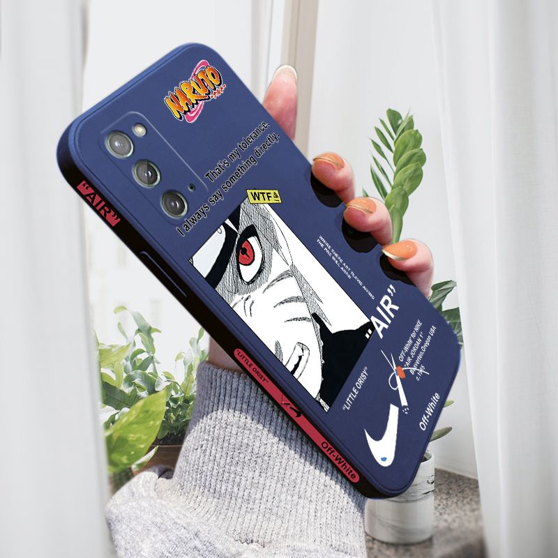 AMORVOR for Samsung Galaxy Note 20 Back Cover Anime Uzumaki Naruto Side design Soft Case Liquid Silicone Phone Cases