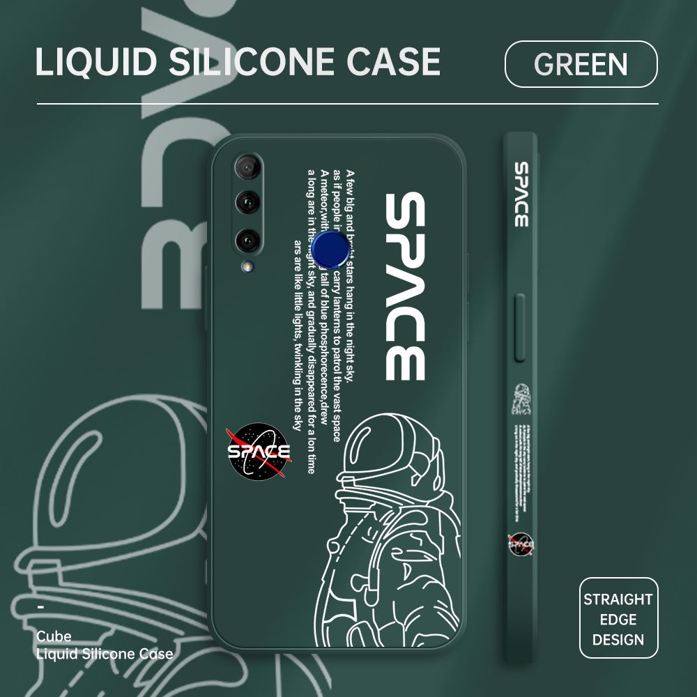 ZeroQiQi for Honor 10I Case Planet Astronaut Phone Cover Soft Full Lens Protection Casing Ultra Thin Soft Liquid Silicone Phone Cases