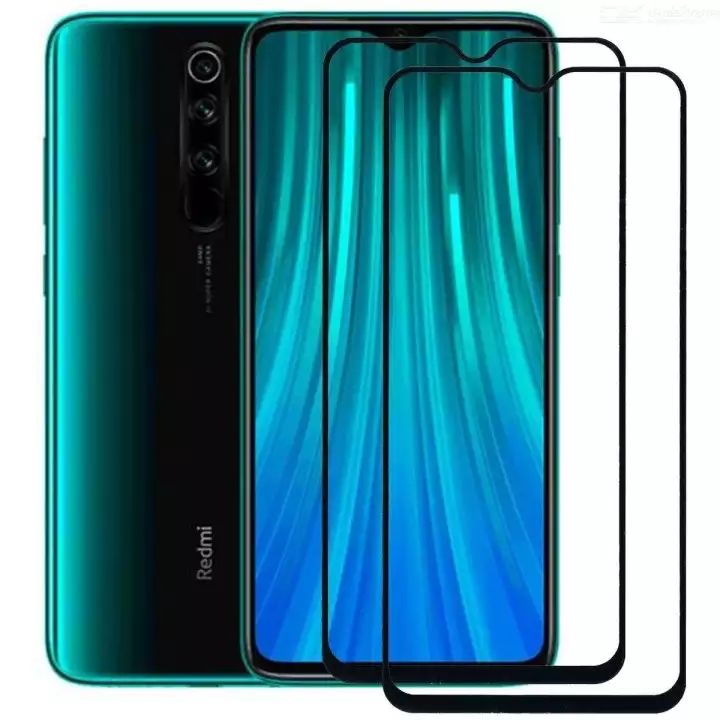 Tempered Glass Screen Protector For Xiaomi Redmi Note 8 Pro -Black