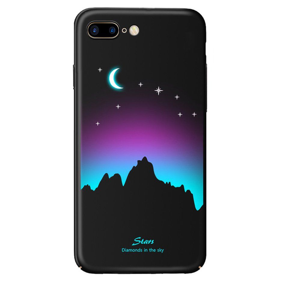 Creative Luminous Mobile Phone Protection Glass Case For Iphone7plus/8plus
