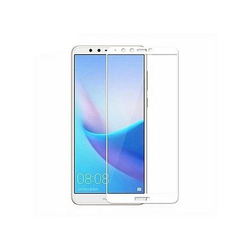 5D Tempered Glass for Huawei Y9 (2018) - White andTransparent