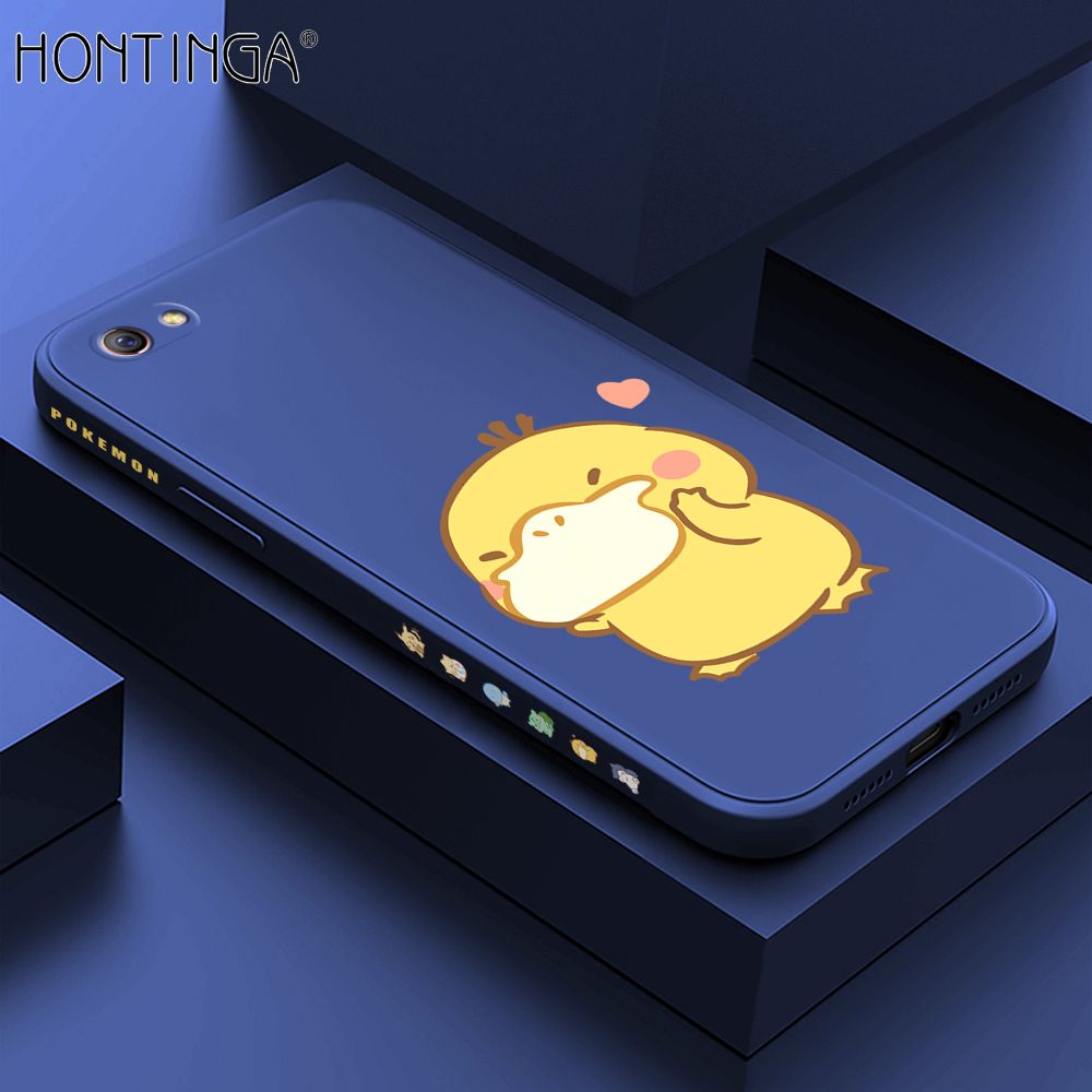 Hontinga for OPPO R9S Case Side Design Trendy Cartoon Sign Back Cover Soft Square Edge Pattern Liquid Silicone Phone Cases