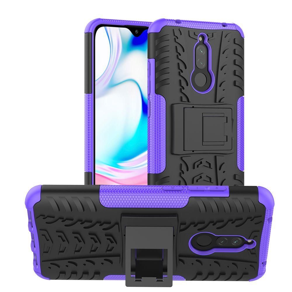 Heavy Duty Armor Tough Hybrid Shockproof Dual Layer Kickstand Protective Case Cover For Xiaomi Redmi 8A