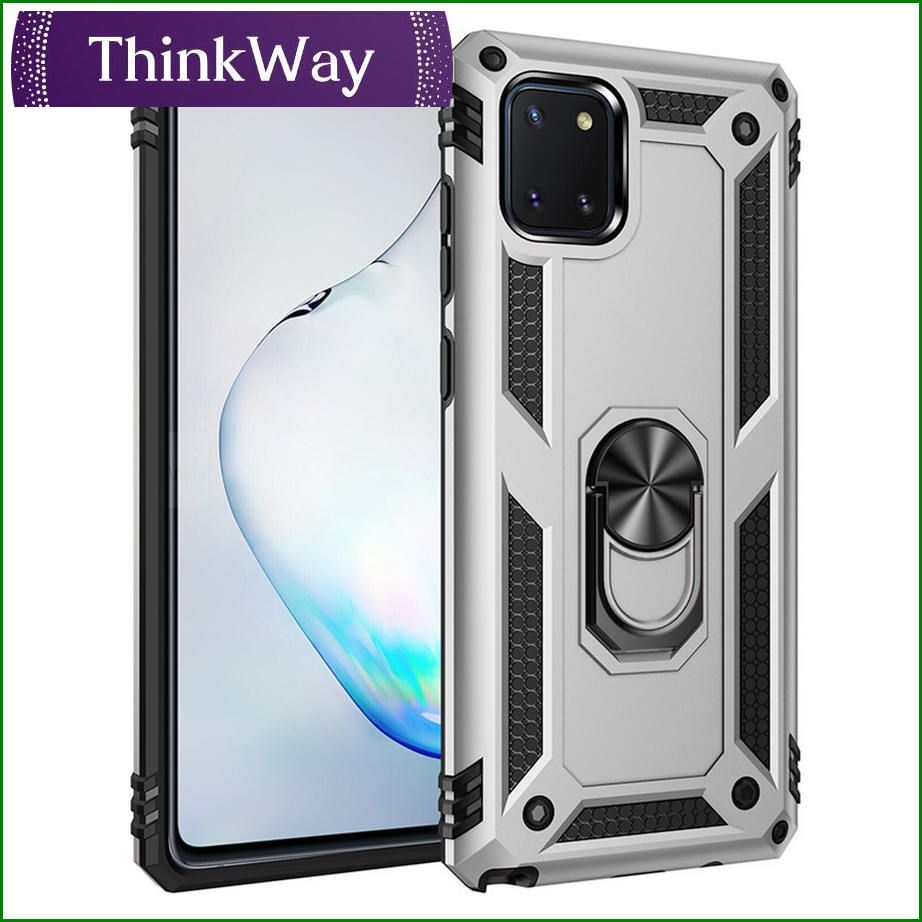360° Rotation Kickstand [Work with Magnetic Car Mount] PC+ TPU Dual Layer Rugged Shockproof Case with Tempered Glass Screen Protector For Samsung A6 2018 & Samsung A6 plus 2018/J8 2018