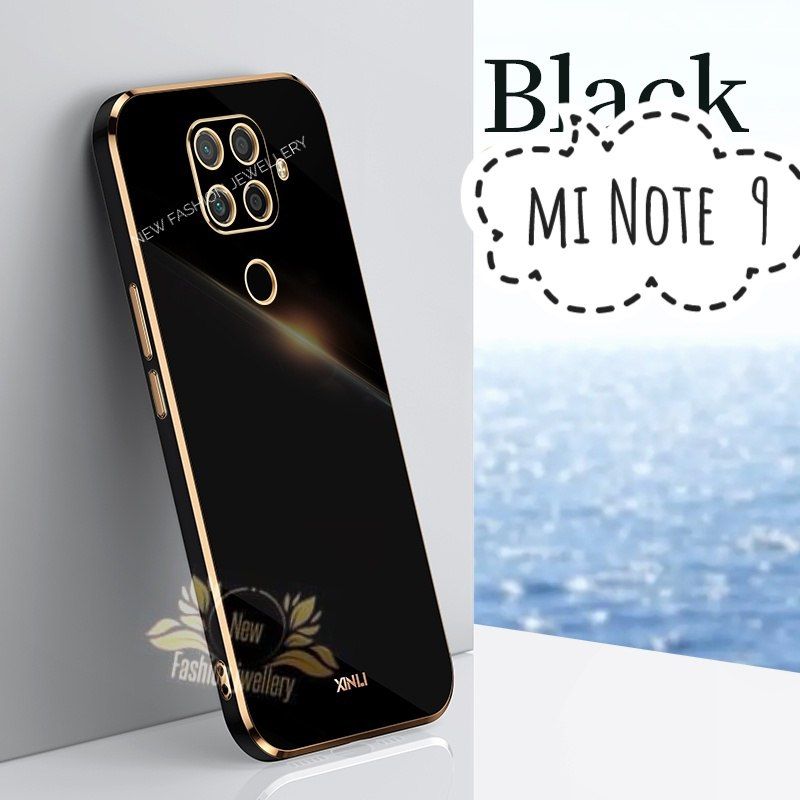 For Xiaomi NOTE 9  Luxury 6D Plating Soft Casing Silicone Square Frame Phone Case  Phone Case Shiny Bling Back Cover