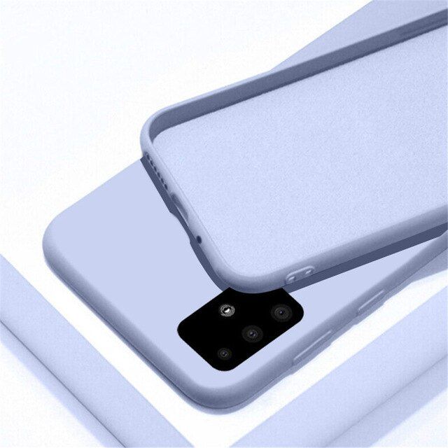 Silicone Case For Samsung Galaxy S7 S8 S9 S10 S20 S21 Note 10 20 Plus A11 A01 A71 A51 A50 A30 A70 A31 A41 Coque