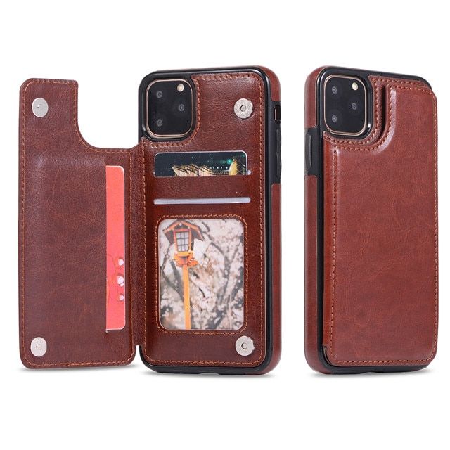 Luxury Leather Cover For iPhone SE 2020 12 13 Mini 11 Pro XR XS Max 6 6s 7 8 Plus 5 5s Wallet Phone Case Card Flip Shell Coque