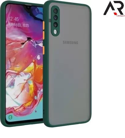 Samsung Galaxy A70 Smoke Translucent Shock Proof Smooth Rubberized Matte Hard Back Cover Case
