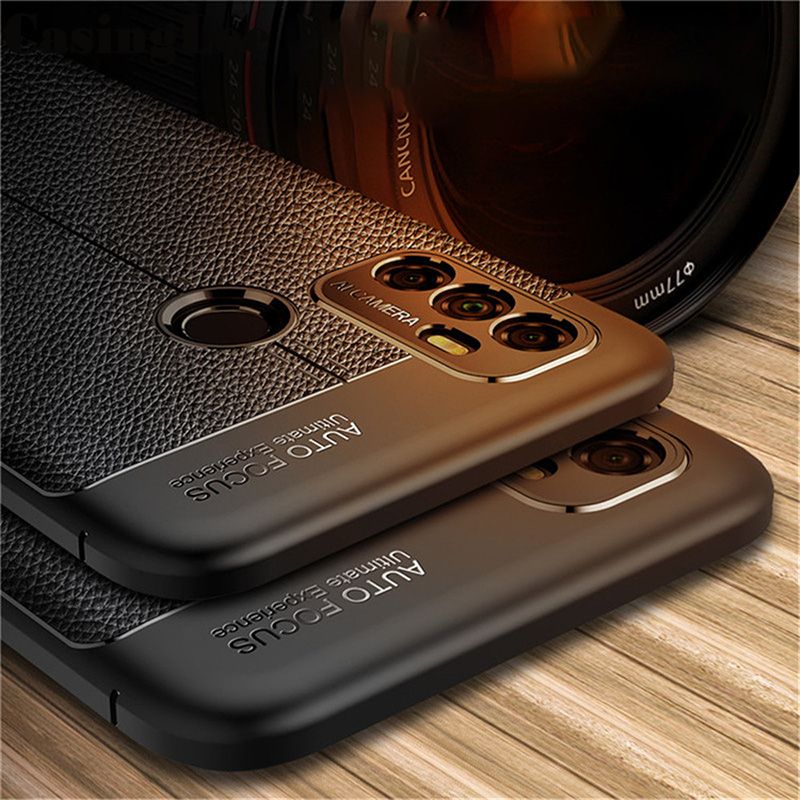 Casinglee For OPPO A53 Case for Silicone Litchi Pattern PU Leather Shockproof Phone cases OPPO A53 Back Cover