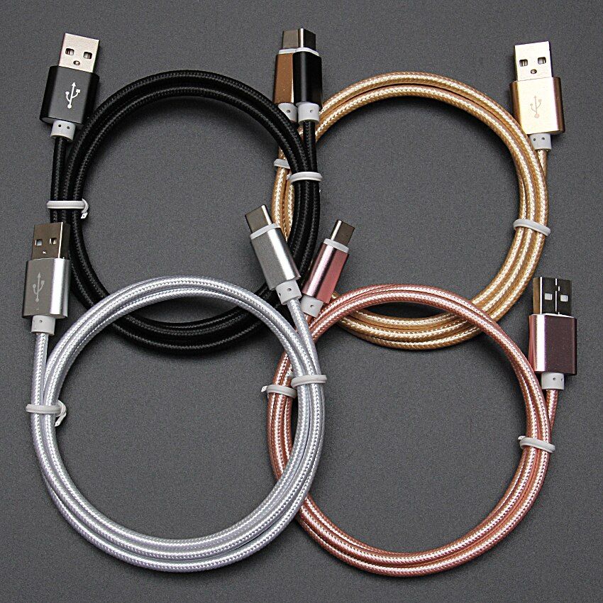 10pcs/lot 1M 3ft Cable for iPhone XS Max XR X Cable USB Cable Fast Charger Cable for iPhone 8 7 6 plus 5 Nylon Braided Cable