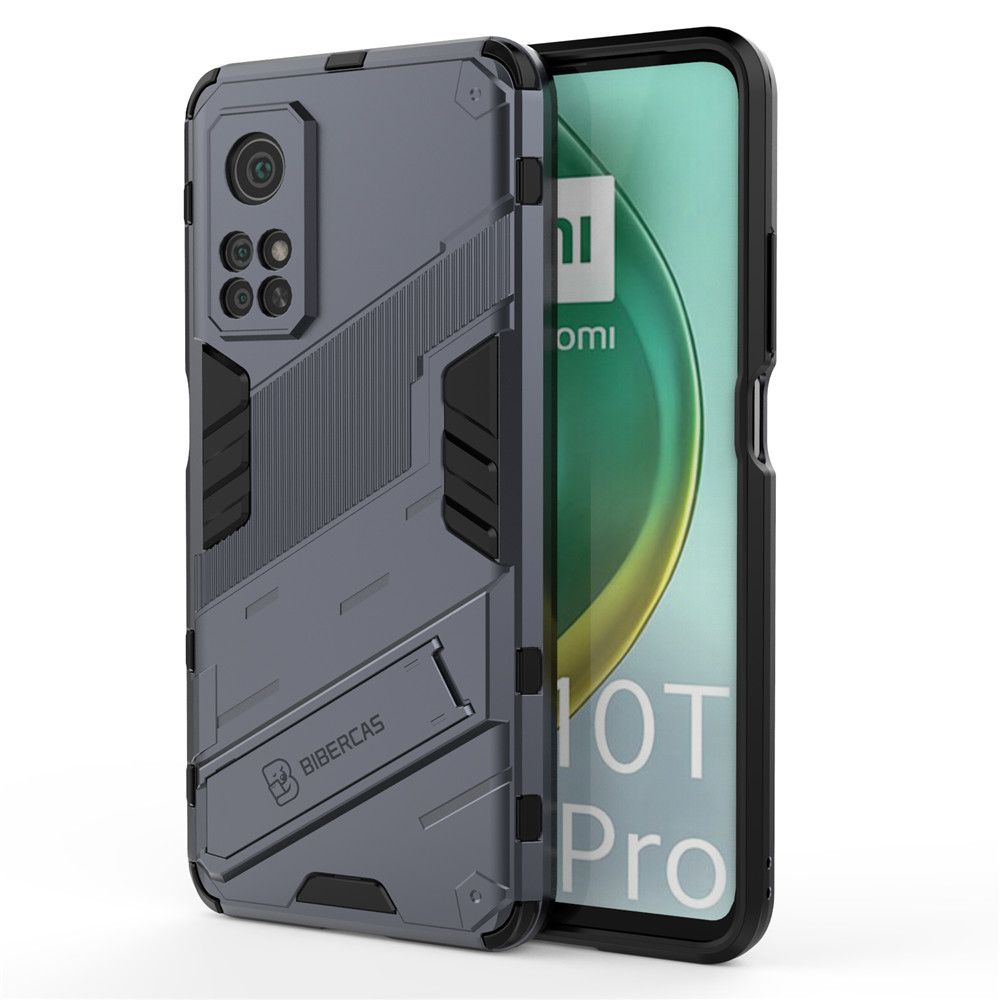 For Xiaomi Mi 10T/10T Pro Case Camera Protection Back Cover Bumper with Kickstand Phone Stand Hardcase