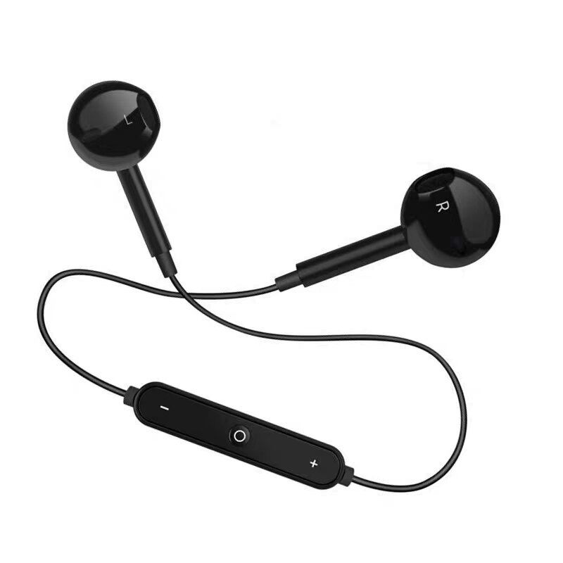 S6 Wireless Earphones Sport Bluetooth Headsets  In-Ear Neckband Earbuds with Mic Hifi Stereo Earbuds for iPhone 6/7/8/9