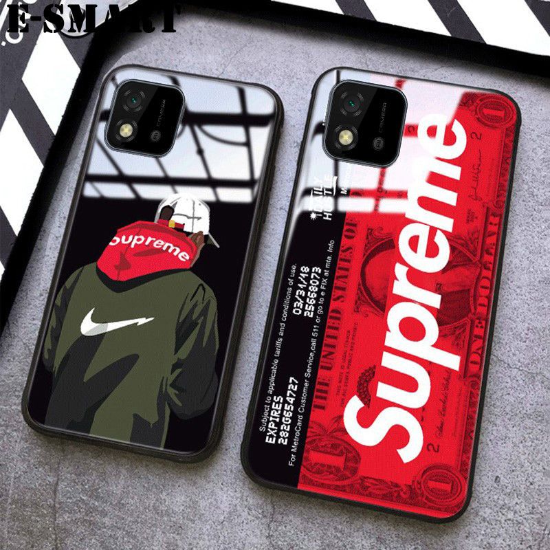 Supreme Phone Case Realme C20 Back Cover Tempered Glass Protector Mirror Cases SUP Superme Supreme Design Realme C20 Case
