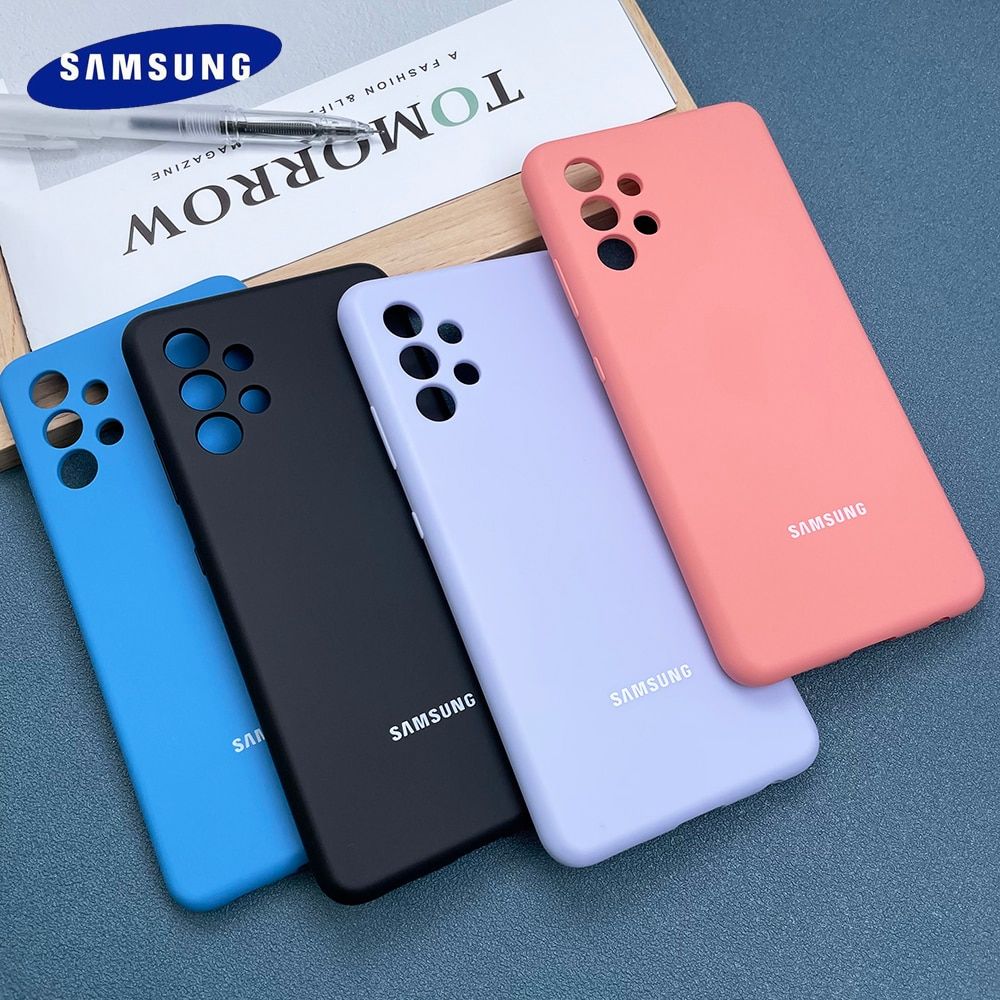 Samsung Galaxy  A32 Case  Soft-Touch Back Protective Shell Silky Silicone A 32 4G 5G Mobile Phones Cover