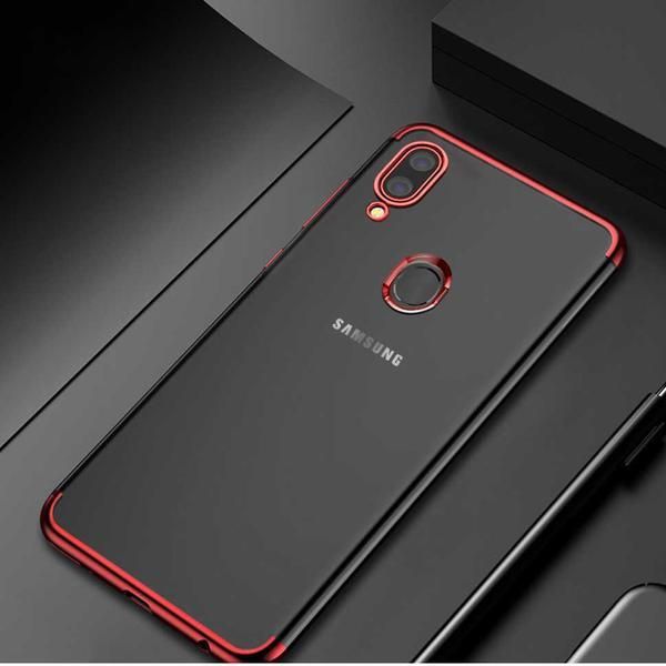 Samsung Galaxy M20 Ultra-Thin Transparent Sparkling Edge Case