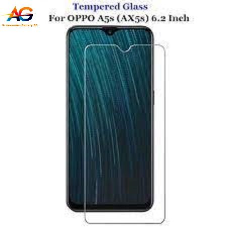 Oppo A5s Tempered Glass Screen Protector 2.5D -Transparent