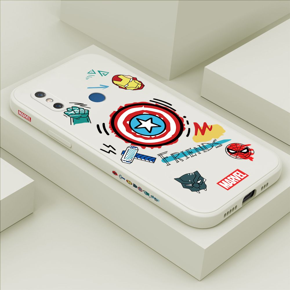 ZeroQiQi for Xiaomi 8 Case Cartoon Anime Icon Phone Cover Soft Full Lens Protection Casing Ultra Thin Soft Liquid Silicone Phone Cases