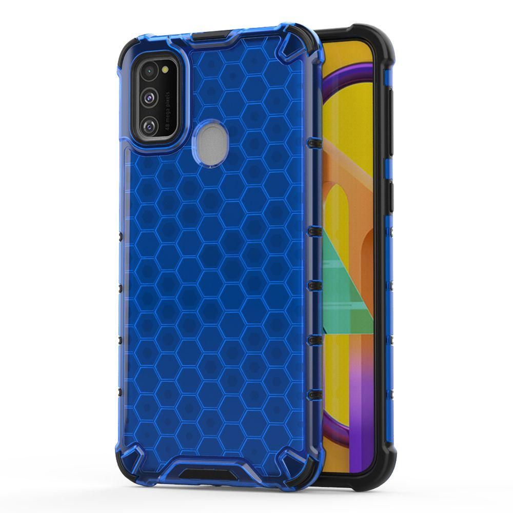 Honeycomb Airbag Shockproof Case For Samsung Galaxy M30s Hybrid TPU PC Transparent Armor cover