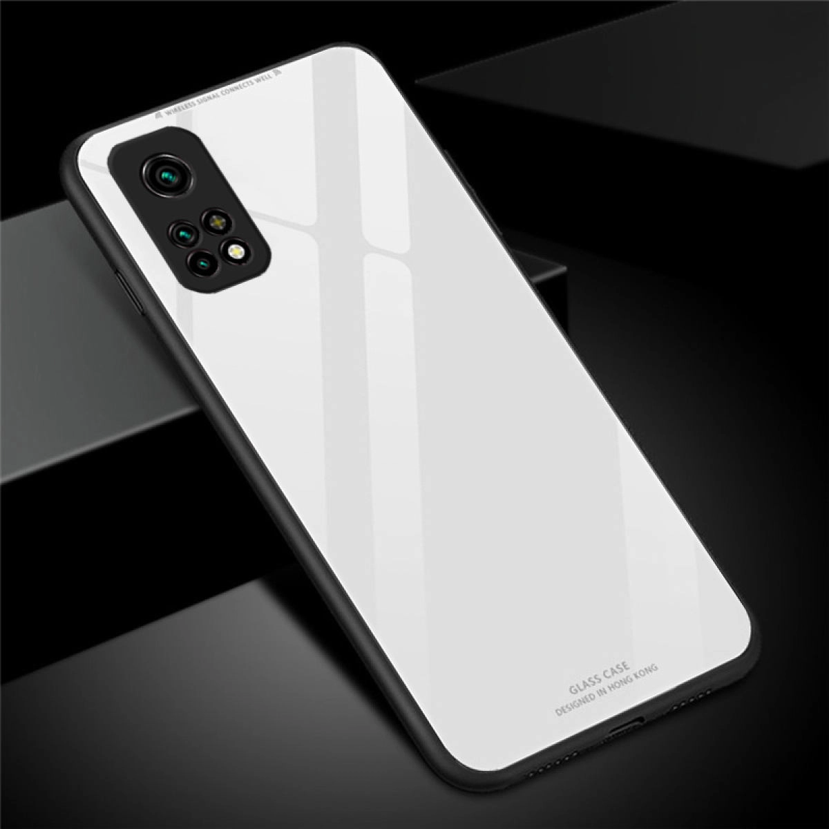 For Mi 10T Pro 5G HONG KONG DESIGN Solid Colour Scratchproof Tempered Glass Back Cover Casing phone case cases - Phone Back Cover
