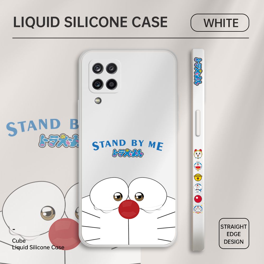 ZeroQiQi for Samsung A12 Case Cartoon Weeping Cat Phone Cover Soft Full Lens Protection Casing Ultra Thin Soft Liquid Silicone Phone Cases