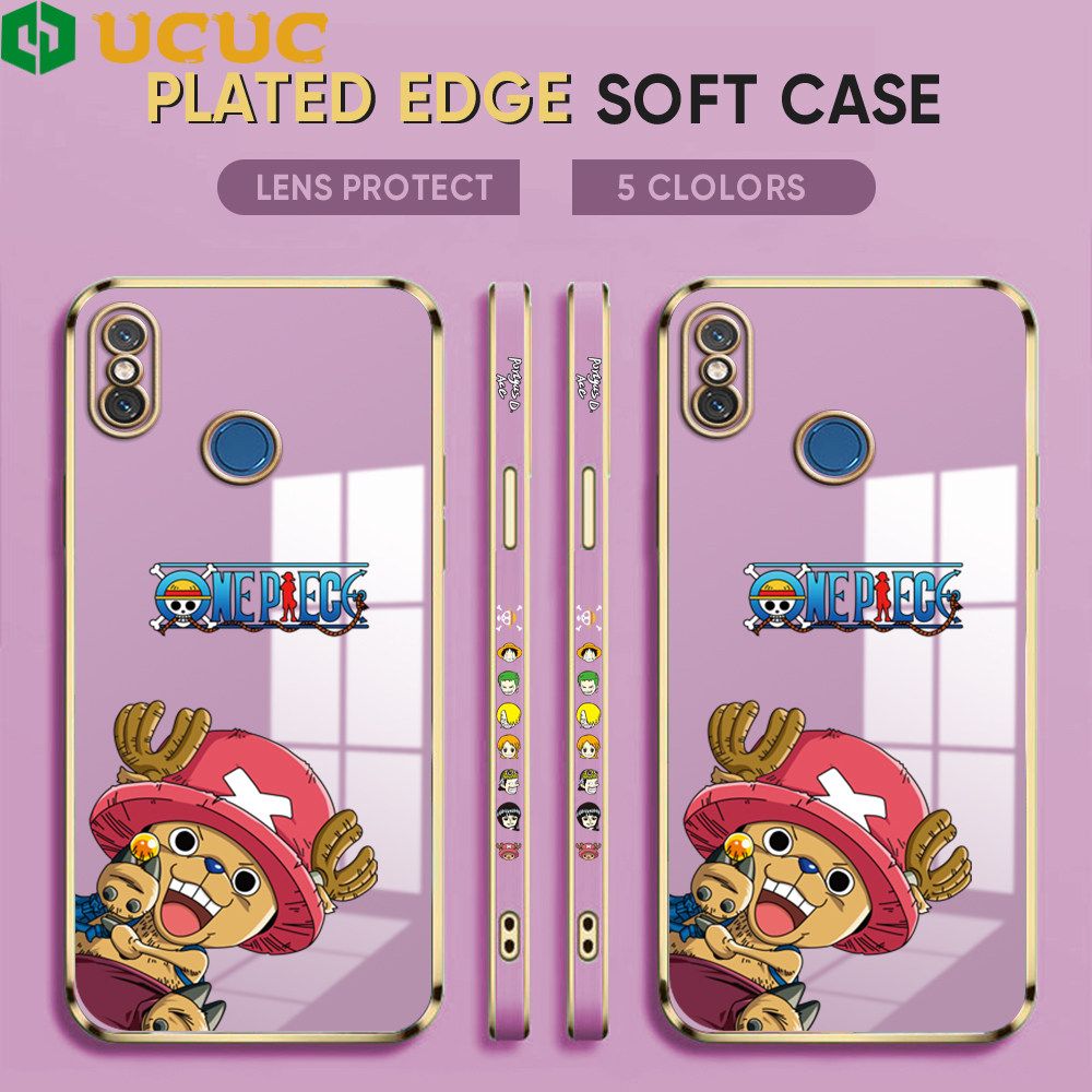 UCUC for Xiaomi 8 Case Creative Cartoon Chopper Luxury 6D Plating Soft Casing Silicone Ultra Thin Phone Cover