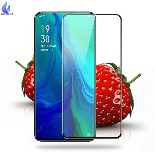 Oppo Reno 2F Curved 6D/11D/9H Hardness [ Eye Protector ] Edge to Edge Smooth Touch Tempered Glass Screen Protector -Black