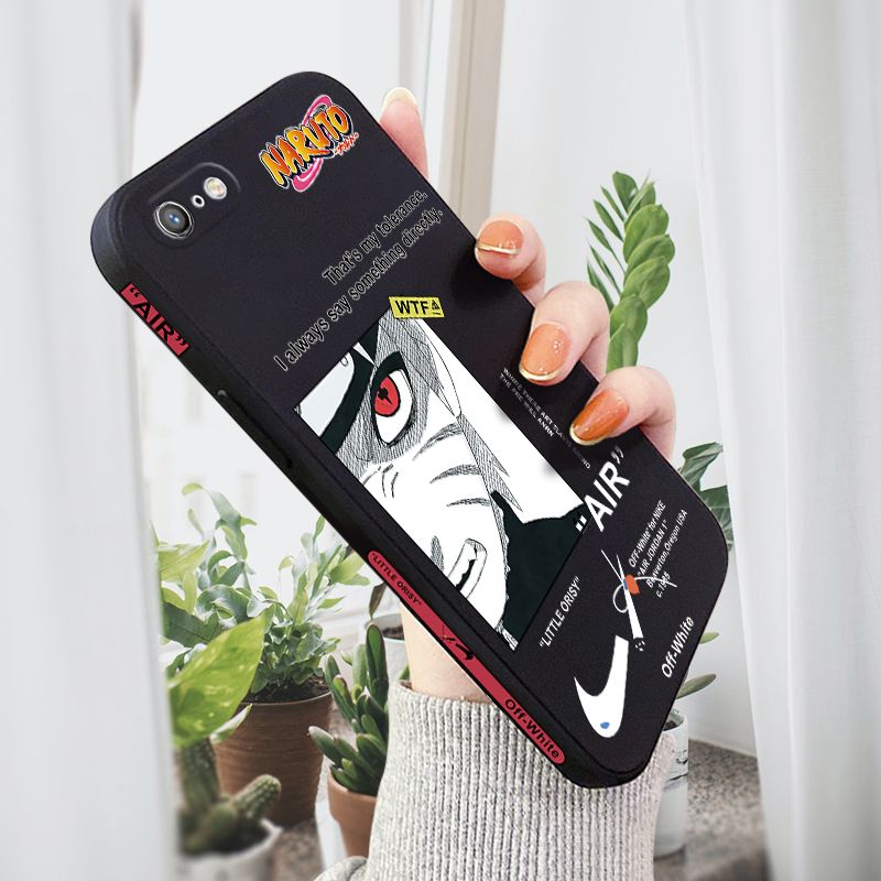 AMORVOR for iPhone 6 6S Back Cover Anime Uzumaki Naruto Side design Soft Case Liquid Silicone Phone Cases