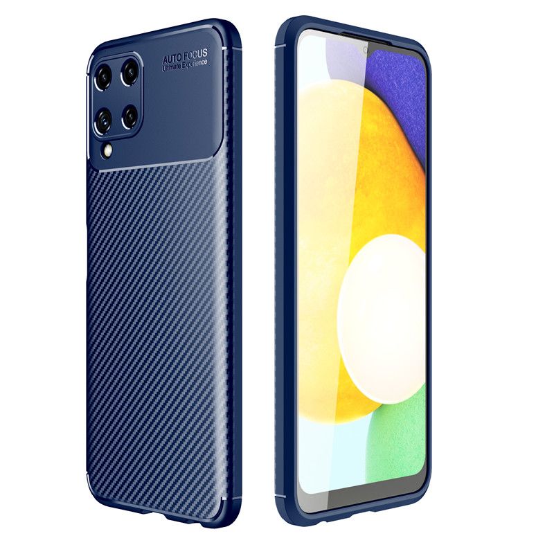 For Samsung Galaxy A22 4G Case Silicone Softcase Camera Protection Back Cover Texture Fashion Casing