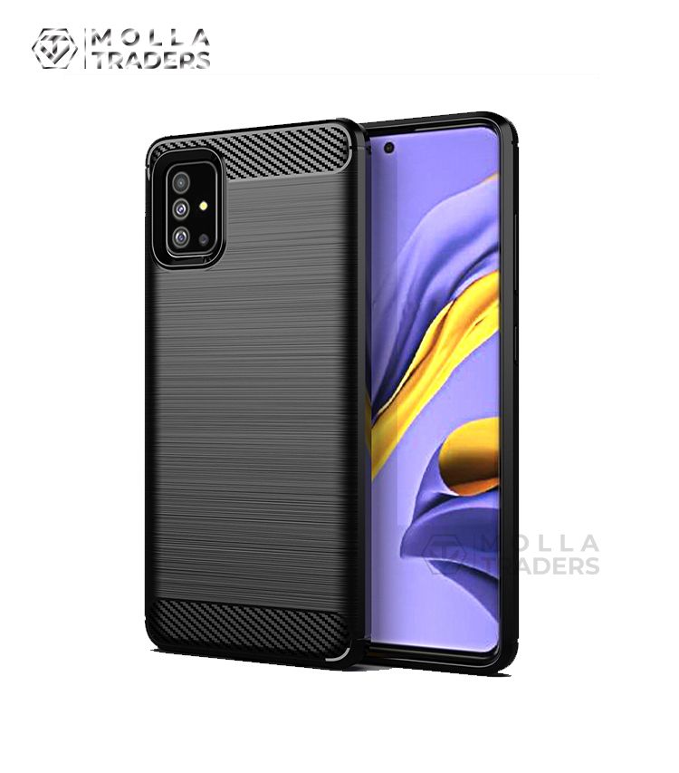 Samsung galaxy a51 কেস কার্বন ফাইবার কভারের জন্য mt