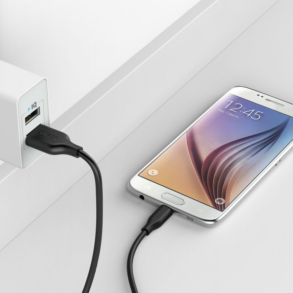 Micro USB Fast Charger Cable Black & White High Quality 100%