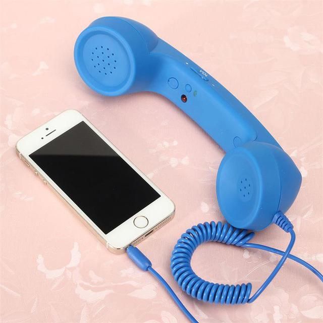 3.5mm Universal Phone Telephone Radiation-proof Receivers Cellphone Handset Classic Headphone MIC Microphone