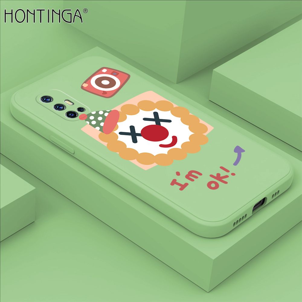 Hontinga for Vivo V17 Case New Cartoon Joker Phone Case Phone Case Soft Square Edge Silicone Cases Full Lens Cover Shockproof Protection Cover