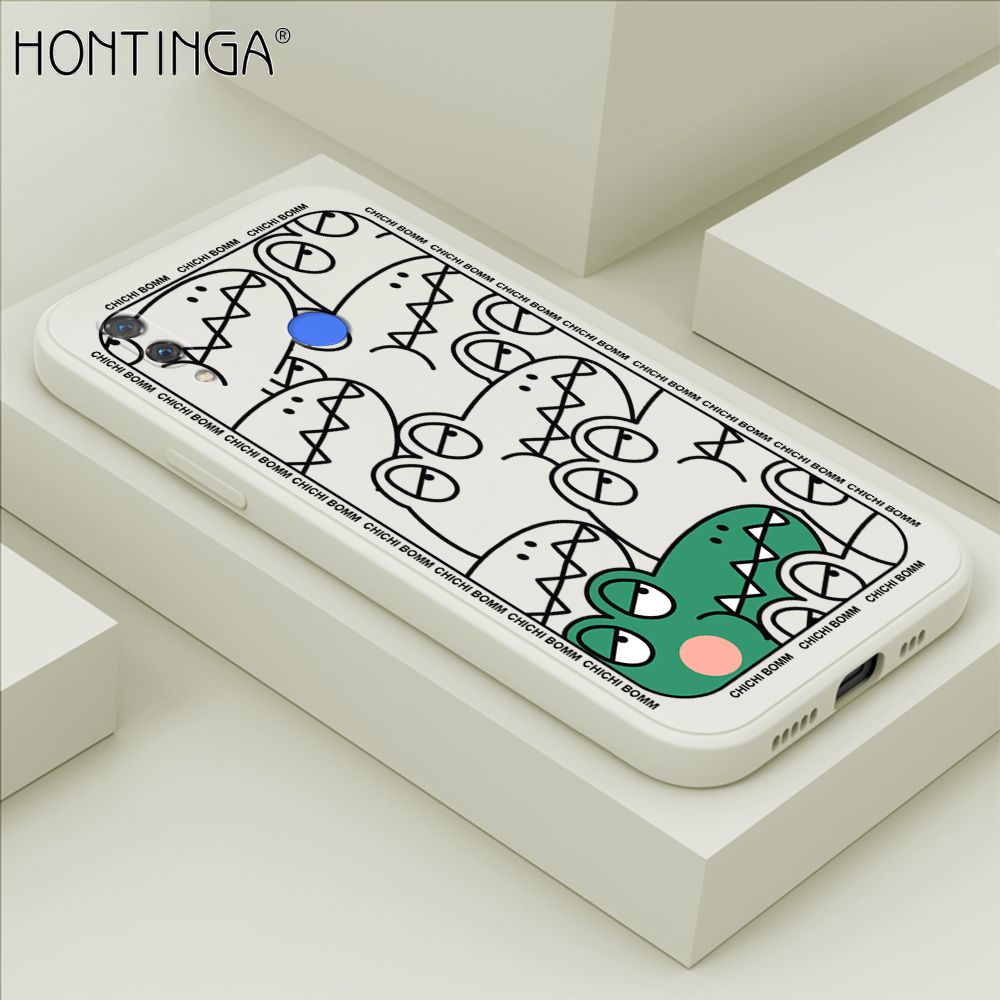 Hontinga for Huawei Nova 3 Case Cartoon Crocodile Alligator Phone Case Phone Case Soft Square Edge Silicone Cases Full Lens Cover Shockproof Protection Cover