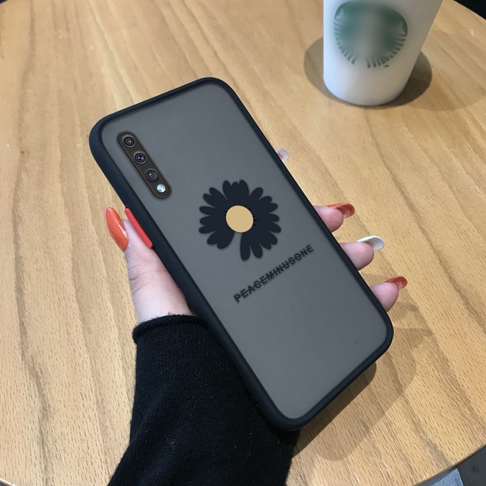 Jizetin for Samsung A50 / A50S / A30S Back Cover Small Fresh Daisies Mobile Phone Case Ultra Thin Full Lens Protection Phone Case for Girl