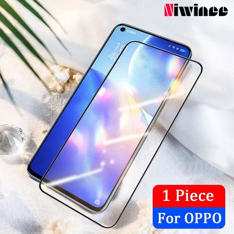 For Oppo Reno 5 21D Tempered Glass Ultra-thin Screen Protector - Black
