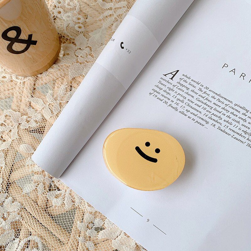 Dropshipping Cartoon Phone Grip Stand Handsfree Mobile Holder Universal Folding Finger Bracket Cute Animal Bear Puppy Phonegrip
