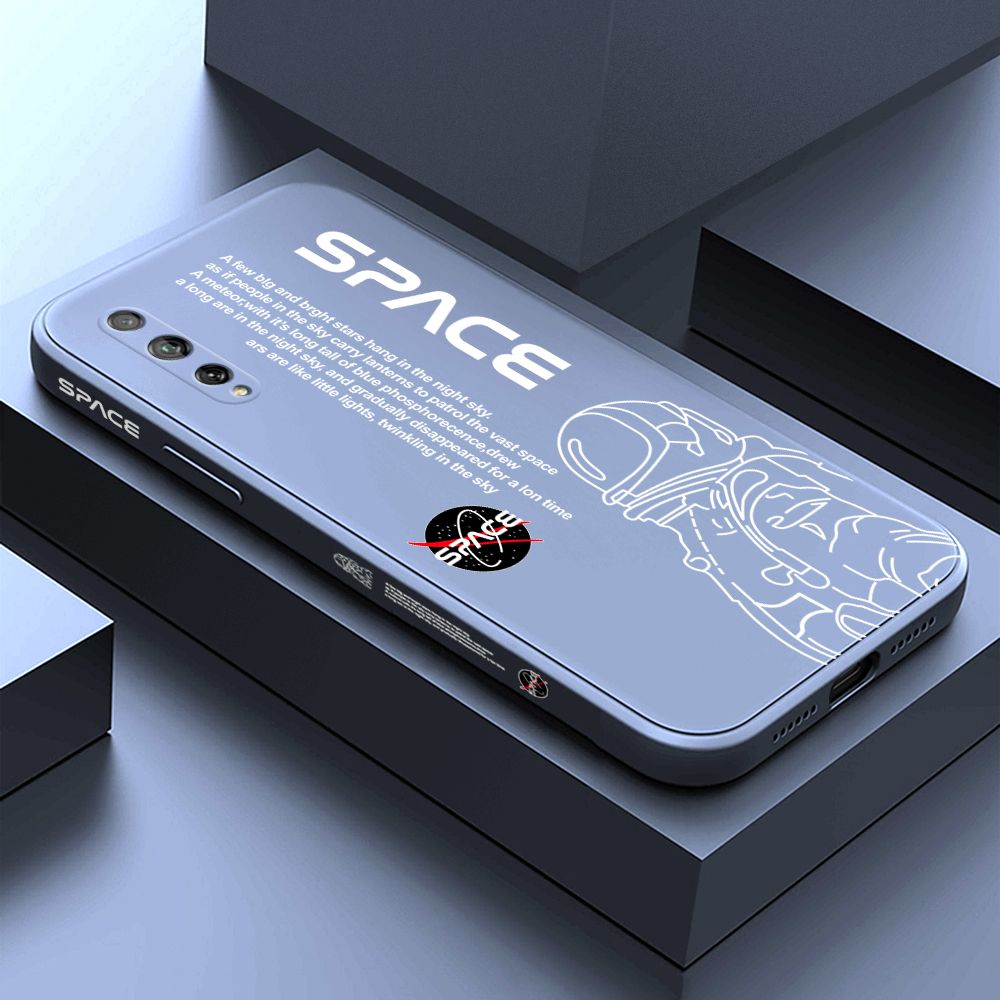 ZeroQiQi for Huawei Y8P Case Planet Astronaut Phone Cover Soft Full Lens Protection Casing Ultra Thin Soft Liquid Silicone Phone Cases